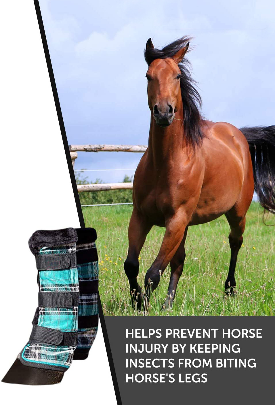 Adjustable Horse Leg Boots Breathable PVC Equine Guards Mosquito Repellent Wraps Reduced Fatigue Equestrian Gear - Desert Sand